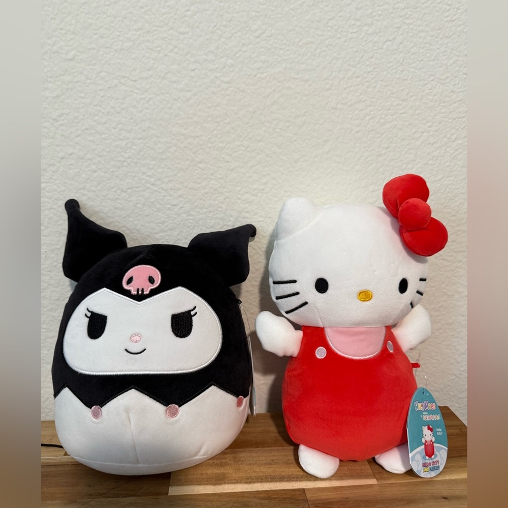 NWT Hello Kitty and Kuromi Plush Set